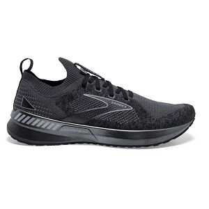 Brooks Levitate StealthFit GTS 5 Mens Road Running Shoes Black/Grey | USA-LKU485937